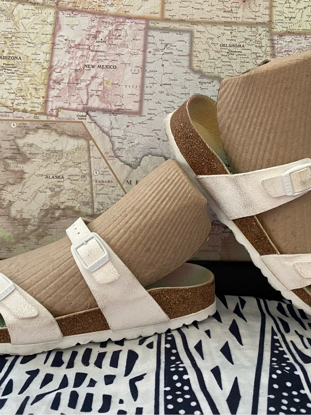 Pre-owned Birkenstock Mayari Sandal in White Sz 39/8 Narrow Fit Women’s